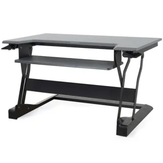 Ergotron WorkFit-T Sit-Stand Desktop Workstation - Stand for LCD display / keyboard / mouse / notebook - black - screen size: up to 30" - desktop