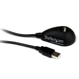 StarTech 5ft Desktop USB Extension Cable - A Male to A Female - 5 ft USB A to A Extension Cable - 5ft USB 2.0 Extension cord (USBEXTAA5DSK) - USB extension cable - USB (M) to USB (F) - 1.5 m - black - for P/N: MSDREADU2OTG, USB56KEM3, USB56KEMH2, UUSBOTG