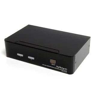 Startech 2 Port DVI USB KVM Switch with Audio and USB 2.0 Hub (SV231DVIUA) - KVM / audio / USB switch - 2 x KVM / audio / USB - 1 local user - desktop - for P/N: IM12D1500P, SVA12M2NEUA, SVA12M5NA, USBDVI4N1A10, USBDVI4N1A6