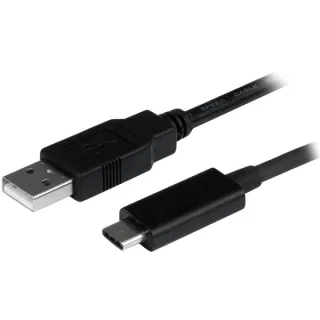 StarTech USB C to USB Cable - 3 ft / 1m - USB A to C - USB 2.0 Cable - USB Adapter Cable - USB Type C - USB-C Cable (USB2AC1M) - USB cable - USB-C (M) to USB (M) - USB 2.0 - 1 m - black - for P/N: HB30C1A1CPD, HB30C3A1CFBW, HB30C3AGEPD, HB30C3APDW, HB30C4