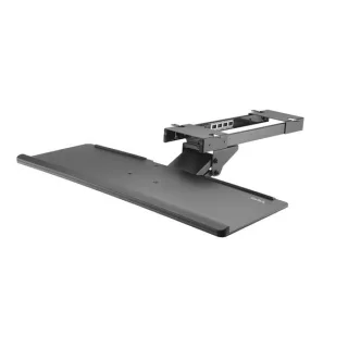 StarTech Under Desk-Mount Keyboard Tray - 26.4 Wide - Adjustable - Ergonomic Slide-Out Keyboard Shelf with Tilt and Swivel (KBTRAYADJ) - Keyboard drawer - under-desk mountable - black - for P/N: ARMBARDUOV, ARMBARTRIO2, ARMDUALSS, ARMDUALV, LTRISERP, MON