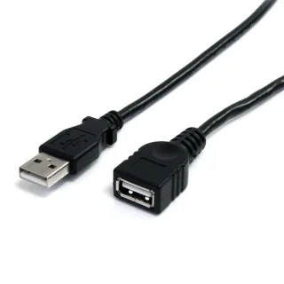 StarTech 10 ft Black USB 2.0 Extension Cable A to A - 10ft USB 2.0 Extension Cable - 10ft USB male female Cable (USBEXTAA10BK) - USB extension cable - USB (M) to USB (F) - USB 2.0 - 3 m - black - for P/N: 35FCREADBK3, ICUSB2321F, ICUSB232PRO, ICUSB232V2,