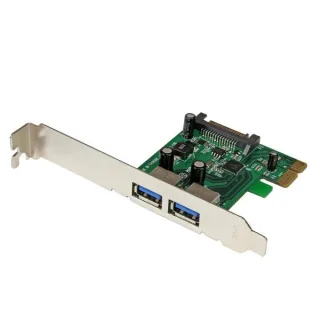 Startech 2 Port PCI Express (PCIe) SuperSpeed USB 3.0 Card Adapter with UASP - SATA Power - Dual Port USB 3 PCIe Controller (PEXUSB3S24) - USB adapter - PCI Express x1 - USB 3.0 x 2 - for P/N: CFASTRWU3, ST3300GU3B, ST4300U3C1, ST4300U3C1B, ST7300U3M, ST7