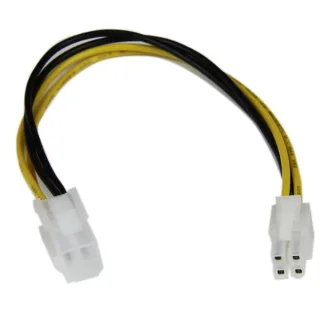 StarTech 8in ATX12V 4 Pin P4 CPU Power Extension Cable - M/F - Power extension cable - 4 pin ATX12V (M) to 4 pin ATX12V (F) - 7.9 in - ATXP4EXT - Power extension cable - 4 pin ATX12V (M) to 4 pin ATX12V (F) - 20 cm