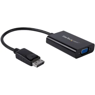 StarTech DisplayPort to VGA Adapter with Audio - 1920x1200 - DP to VGA Converter for Your VGA Monitor or Display (DP2VGAA) - DisplayPort / VGA adapter - DisplayPort (M) to HD-15 (VGA), mini jack, Micro-USB Type B (power only) (F) - DisplayPort 1.2 - 18.4