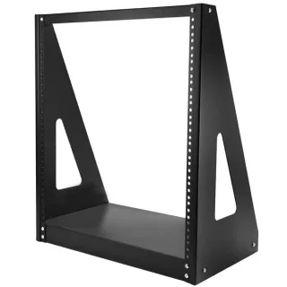 Startech 12U Heavy Duty 2 Post Open Frame Network Rack - 350lbs - 19" Free Standing Desktop Rack for Computer, AV, Media, IT Equipment (2POSTRACK12) - Rack open frame - 2-post - 12U - 19