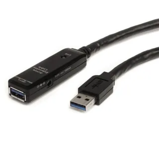 StarTech 3m USB 3.0 Active Extension Cable - M/F - 3m USB 3.0 Extension Cable - USB 3.0 repeater Cable (USB3AAEXT3M) - USB extension cable - USB Type A (M) to USB Type A (F) - USB 3.0 - 3 m - active - black - for P/N: PEXUSB3S42V, PEXUSB3S44V, ST7300USB3B