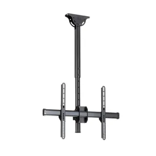 Startech Ceiling TV Mount - 1.8' to 3' Short Pole - Full Motion - Supports Displays 32" to 75" - For VESA Mount Compatible TVs (FPCEILPTBSP) - Bracket - for flat panel - heavy duty steel - black - screen size: 37"-75" - ceiling mountable - for P/N: HDMIPL