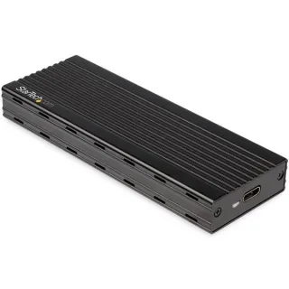 Startech USB-C (10Gbps) to M.2 NVMe SSD Enclosure - Portable M.2 PCIe Aluminum Case - 1GB/s Read & Write - Mac & PC - Storage enclosure - M.2 - M.2 Card - USB 3.1 (Gen 2) - black