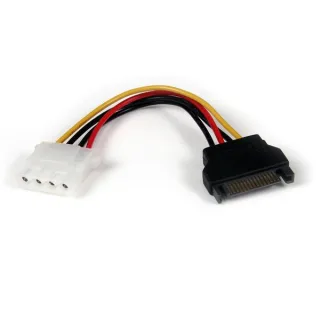 StarTech 6in SATA to LP4 Power Cable Adapter - F/M - Power adapter - SATA power (M) to 4 pin internal power (F) - 5.9 in - black - LP4SATAFM6IN - Power adapter - SATA power (M) to 4 PIN internal power (F) - 15 cm - black - for P/N: 25S22M2NGFFR, HSB225S3R