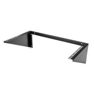 Startech 6U Wall Mount Patch Panel Bracket - 19 in - Steel - Vertical Mounting Bracket for Networking and Data Equipment (RK619WALLV) - Wall mount bracket - black - 6U - 19