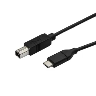 StarTech USB C to USB B Printer Cable - 1.6 ft / 0.5m - USB C Printer Cable - USB C to USB B Cable - USB Type C to Type B (USB2CB50CM) - USB cable - USB-C (M) to USB Type B (M) - Thunderbolt 3 / USB 2.0 - 50 cm - black