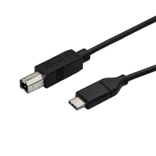 StarTech USB C to USB B Printer Cable - 10 ft / 3m - USB C Printer Cable - USB C to USB B Cable - USB Type C to Type B (USB2CB3M) - USB cable - USB-C (M) straight to USB Type B (M) straight - Thunderbolt 3 / USB 2.0 - 3 m - black - for P/N: SV231DHU34K6,