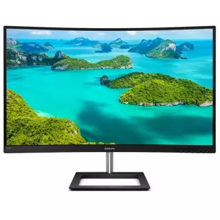 Philips E-line 325E1C - LED monitor - curved - 32" (31.5" viewable) - 2560 x 1440 QHD @ 75 Hz - VA - 250 cd/m² - 3000:1 - 4 ms - HDMI, VGA, DisplayPort - textured black