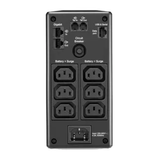 APC Back-UPS Pro BR900MI - UPS - AC 230 V - 540 watt - 900 VA - USB - output connectors: 6 - black