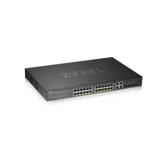 Zyxel GS1920-24HPv2 - Switch - smart - 24 x 10/100/1000 (PoE+) + 4 x combo Gigabit SFP + 4 x 10/100/1000 - rack-mountable - PoE+ (375 W)