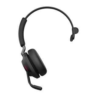 Jabra Evolve2 65 MS Mono - Headset - on-ear - convertible - Bluetooth - wireless - USB-C - noise isolating - black - Certified for Microsoft Teams