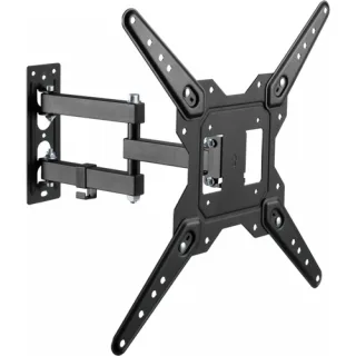 Vision VFM-WA4X4/3 - Mounting kit (wall arm) - double-articulated - for LCD display - cold-rolled steel - black - screen size: 37"-60