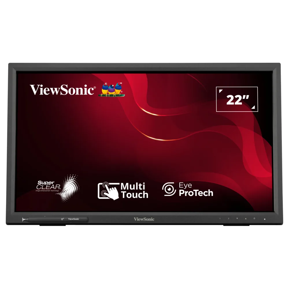 ViewSonic TD2223 - LED monitor - 22" (21.5" viewable) - touchscreen - 1920 x 1080 Full HD (1080p) @ 75 Hz - TN - 250 cd/m² - 1000:1 - 5 ms - HDMI, DVI-D, VGA - speakers