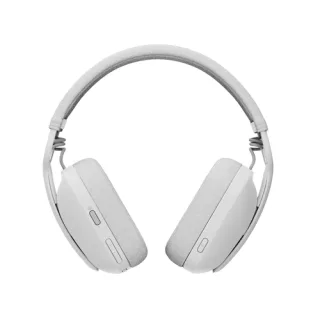 Logitech Zone Vibe Wireless - Headset - full size - Bluetooth - wireless - USB-C via Bluetooth adapter - off-white - Certified for Microsoft Teams