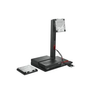 Lenovo ThinkCentre TIO Flex - Stand - for monitor / thin client / mobile phone - screen size: 22"-27" - mounting interface: 100 x 100 mm - desktop - for ThinkCentre TIO Flex 24v 12BN, ThinkStation P360 30FA, 30FB, 30FC, 30FD