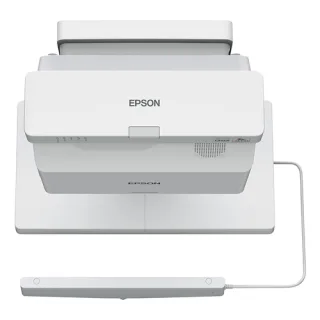 Epson EB-760WI - 3LCD projector - 4100 lumens (white) - 4100 lumens (colour) - WXGA (1280 x 800) - 16:10 - ultra short-throw lens - 802.11a/b/g/n/ac wireless / LAN/ Miracast - white