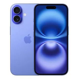 Apple iPhone 16 - 5G smartphone - dual-SIM / Internal Memory 128 GB - OLED display - 6.1" - 2556 x 1179 pixels - 2x rear cameras 48 MP, 12 MP - front camera 12 MP - ultramarine