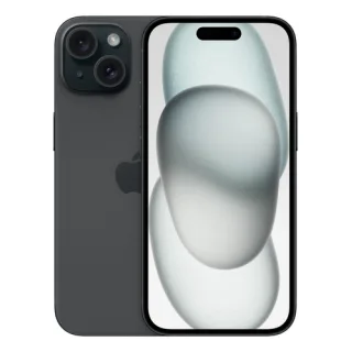 Apple iPhone 15 - 5G smartphone - dual-SIM / Internal Memory 256 GB - OLED display - 6.1" - 2556 x 1179 pixels - 2x rear cameras 48 MP, 12 MP - front camera 12 MP - black