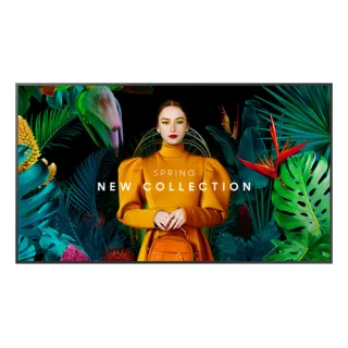 Samsung QH50C - 50" Diagonal Class (49.5" viewable) - QHC Series LED-backlit LCD display - Crystal UHD - digital signage - Tizen OS - 4K UHD (2160p) 3840 x 2160 - Edge LED - black