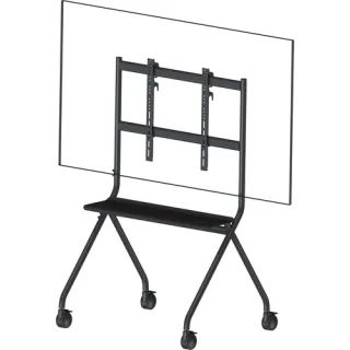 Vision VFM-F12 - Cart - for LCD display - easel-style - steel - matte black - screen size: 55"-100