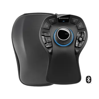 3Dconnexion SpaceMouse Pro Wireless - Bluetooth Edition - 3D mouse - ergonomic - 15 buttons - wireless - 2.4 GHz, Bluetooth, USB-C - USB wireless receiver