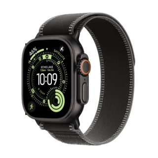 Apple Watch Ultra 3 GPS + Cellular 49mm Black Titanium Case with Black/Charcoal Trail Loop - M/L