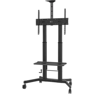 Vision X-Series VFM-F26 - Cart - for flat panel / video conferencing system - height adjustable, max. 80 kg - steel - black - screen size: 55"-100