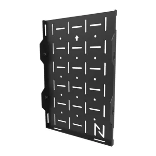 Neomounts - Mounting component (storage panel) - for AV System - steel - black - on-wall mounted