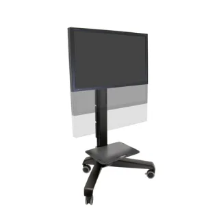 Salamander - Cart - for interactive flat panel / LCD display - welded steel - grey, graphite - screen size: 60"-90