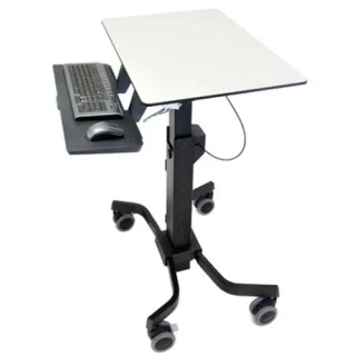 Salamander FPS Series - Cart - Lift - for interactive flat panel / touchscreen - powder-coated steel, MDF - graphite grey - screen size: up to 70