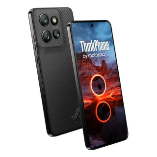 Motorola ThinkPhone 25 - 5G smartphone - dual-SIM - RAM 8 GB / Internal Memory 256 GB - pOLED display - 6.36" - 2670 x 1220 pixels (120 Hz) - 3x rear cameras 50 MP, 13 MP, 10 MP - front camera 32 MP - carbon black