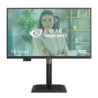 AOC 24P4U - LED monitor - 24" - 1920 x 1080 Full HD (1080p) @ 120 Hz - IPS - 1500:1 - 4 ms - HDMI, DisplayPort - speakers - black