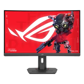 ASUS ROG Strix XG27WCS - LED monitor - gaming - curved - 27" - 2560 x 1440 2K @ 180 Hz - Rapid VA - 400 cd/m² - 3000:1 - DisplayHDR 400 - 1 ms - HDMI, DisplayPort, USB-C - black