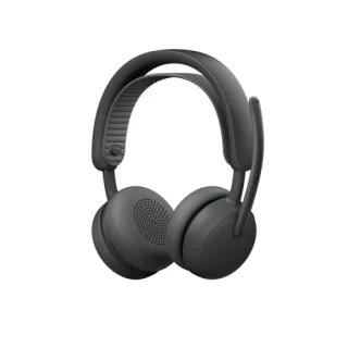 Logitech Zone Wireless 2 ES for Business - Headset - on-ear - Bluetooth - wireless, wired - active noise cancelling - USB-C - graphite - Certified for Microsoft Teams