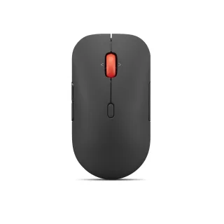 Lenovo Pro Plus 6050 - Mouse - multi-mode - optical - 6 buttons - wireless - Bluetooth 5.3, 2.4 GHz - USB wireless receiver - eclipse black - brown box