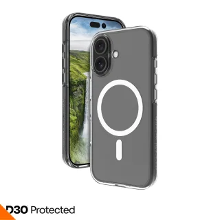 dbramante1928 Iceland Ultra - Back cover for mobile phone - MagSafe compatibility - D3O, 100% recycled plastic - clear - for Apple iPhone 17