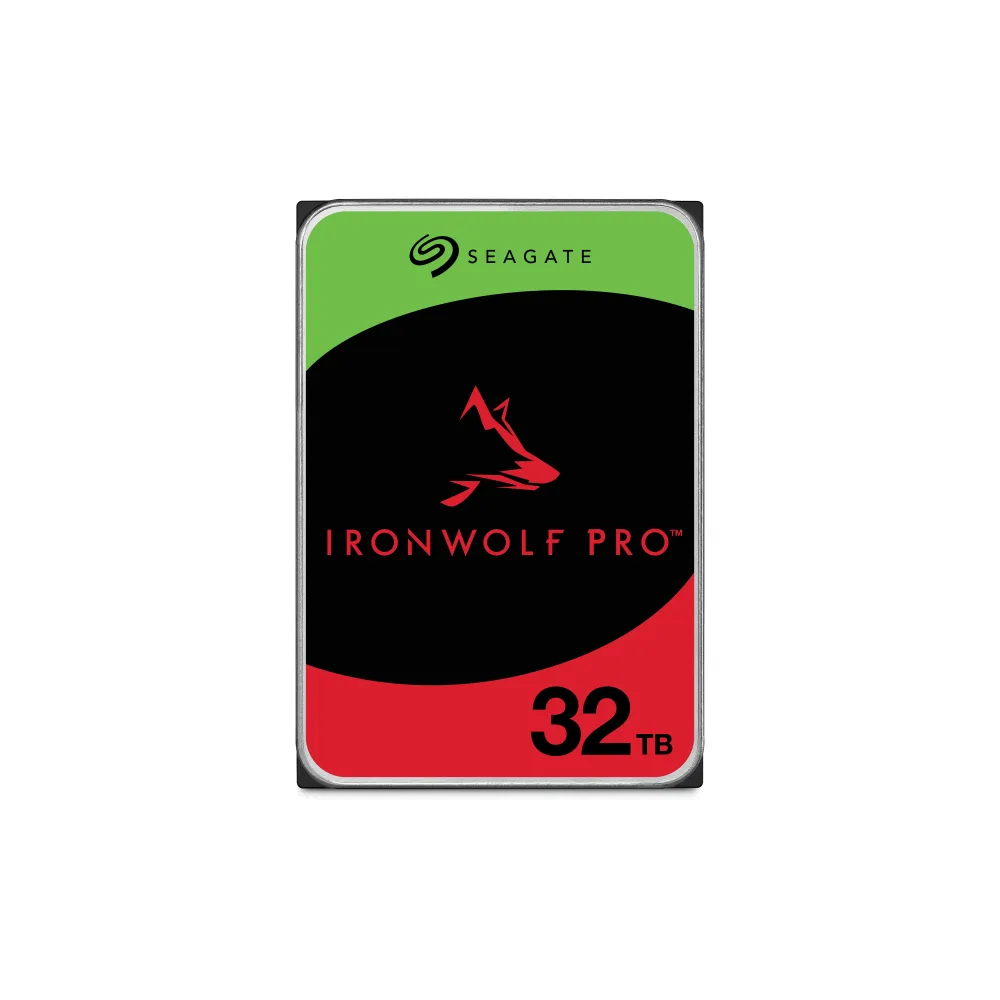 Seagate IronWolf Pro ST32000NT000 - Hard drive - 32 TB - internal - 3.5" - SATA 6Gb/s - 7200 rpm - with 3 years Seagate Rescue Data Recovery