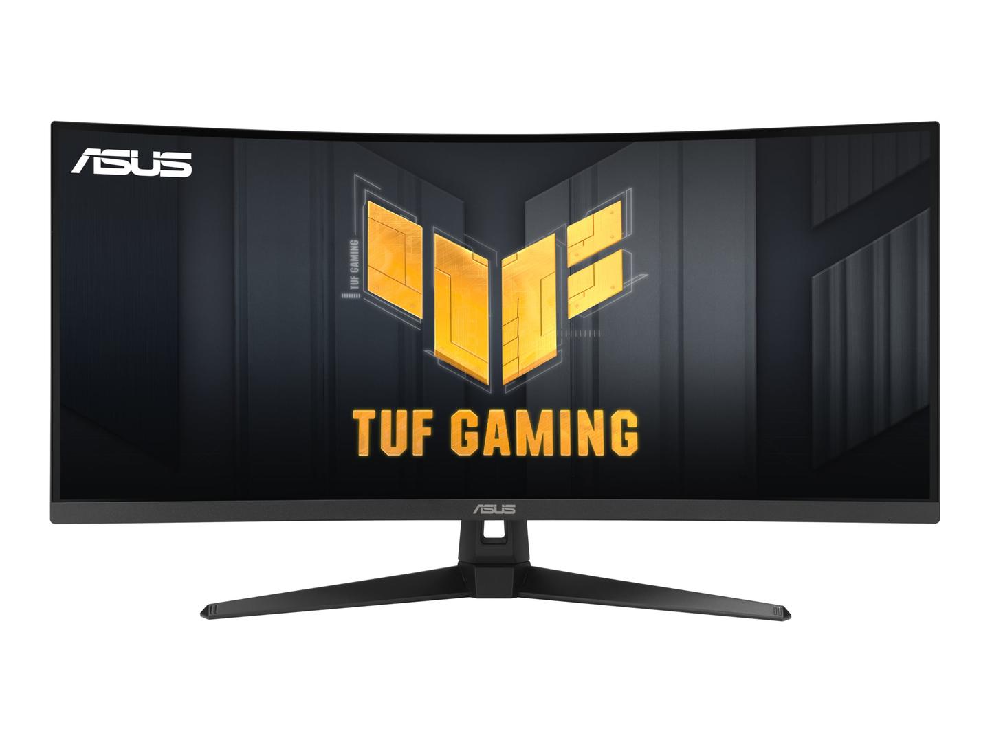 ASUS TUF Gaming VG34VQ3B - LED monitor - gaming - curved - 34" - 3440 x 1440 WQHD @ 180 Hz - VA - 400 cd/m² - 4000:1 - DisplayHDR 400 - 1 ms - 2xHDMI, 2xDisplayPort - speakers - black