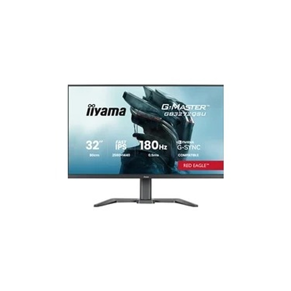 iiyama G-Master Red Eagle gaming monitor GB3272QSU-B1 32" Black, 2560 x 1440, 0.5ms, 180hz, Nvidia G-Sync, HDMI, DisplayPort, Height Adjustable, PIP and PBP