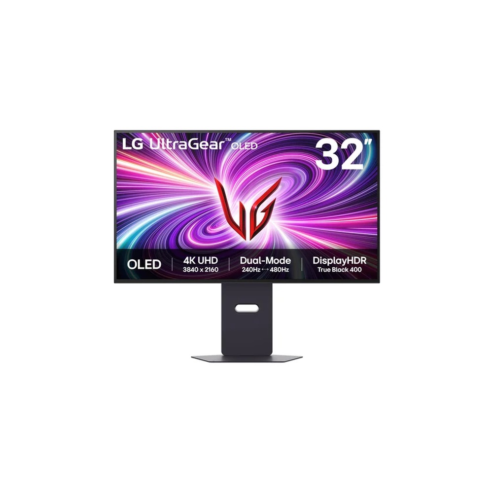 LG UltraGear 32GX870A-B - OLED monitor - gaming - 32" (31.5" viewable) - 3840 x 2160 4K UHD (2160p) @ 240 Hz - 275 cd/m² - 1500000:1 - DisplayHDR 400 True Black - 0.03 ms - 2xHDMI, DisplayPort, USB-C - speakers