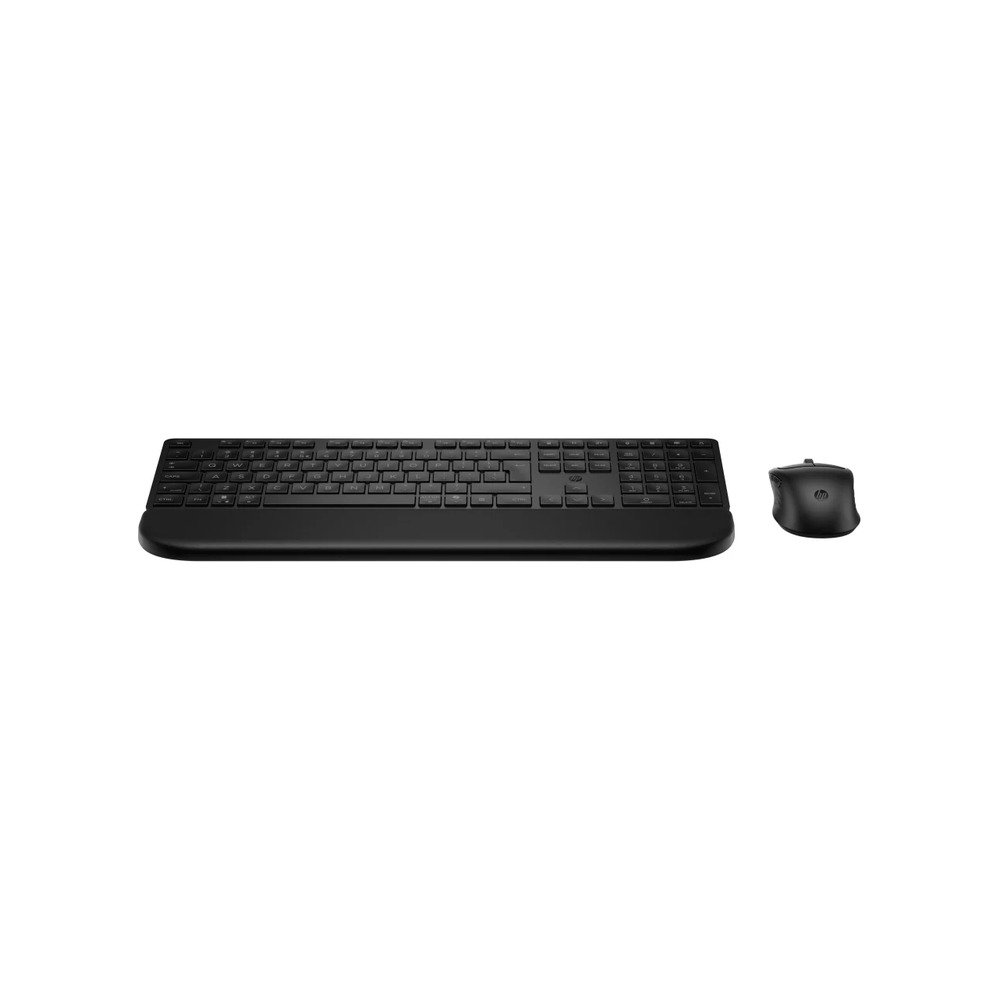 HP 585C - Keyboard and mouse set - dual mode, 3-zone layout, multi-device, low profile key travel - full size - wireless - Bluetooth, 2.4 GHz - UK - black