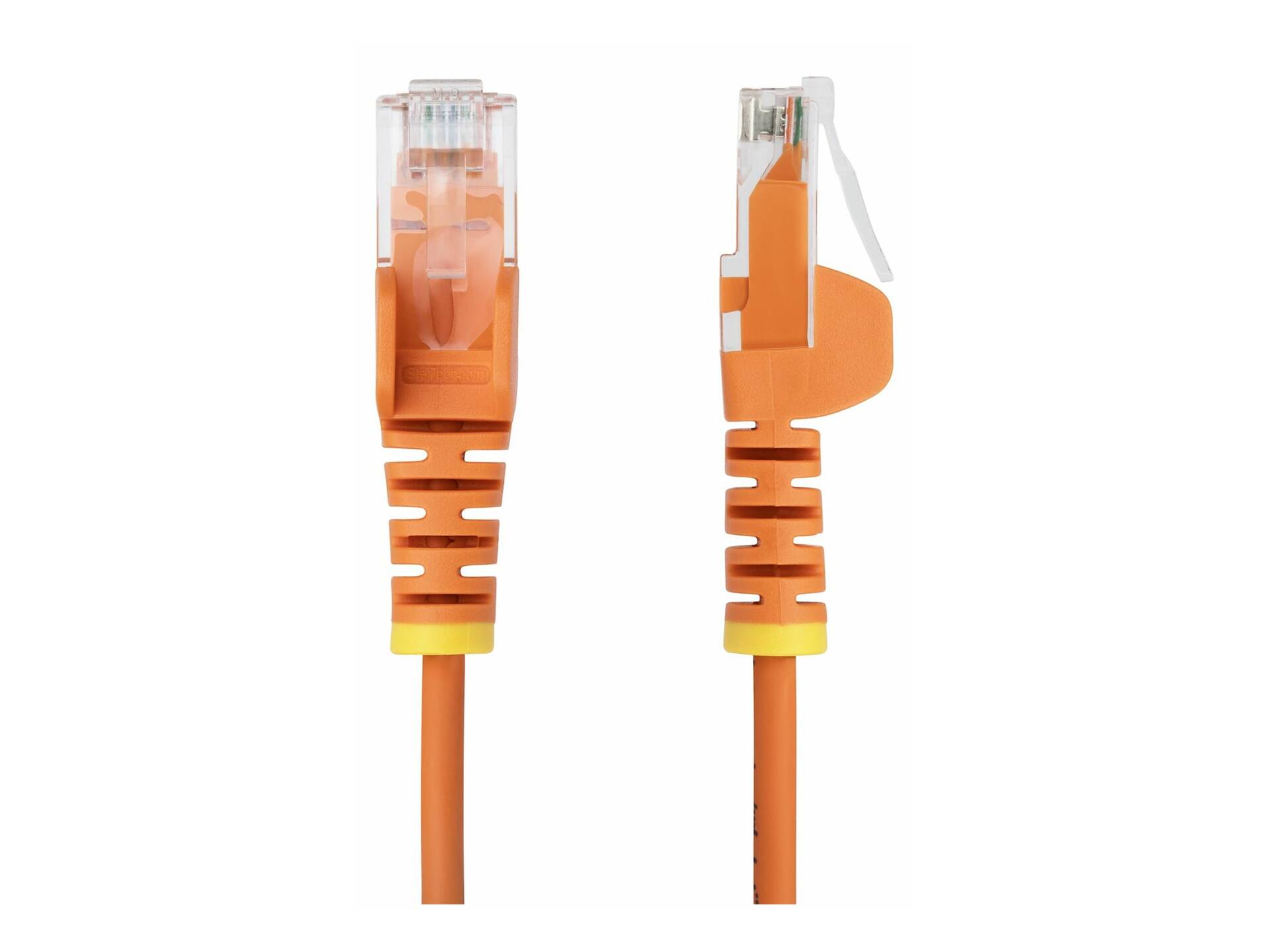 Startech - Patch cable - RJ-45 (M) to RJ-45 (M) - 25 cm - 3.6 mm - UTP - CAT 5/5e/6 - IEEE 802.3bt - halogen-free, snagless, straight - blue