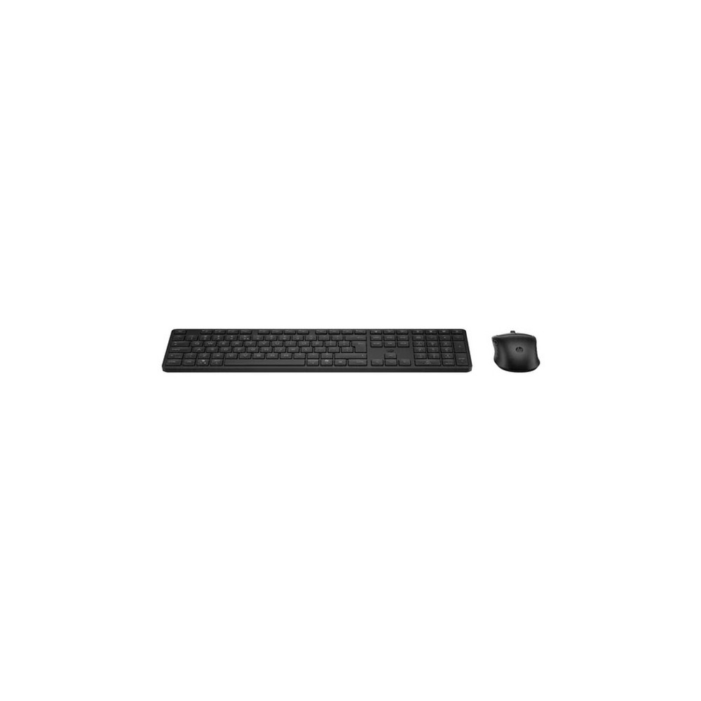 HP 495C - Keyboard and mouse set - dual-mode, multi-device, 3-zone layout, low profile key travel - 100% - full size - wireless - USB, 2.4 GHz - UK - black