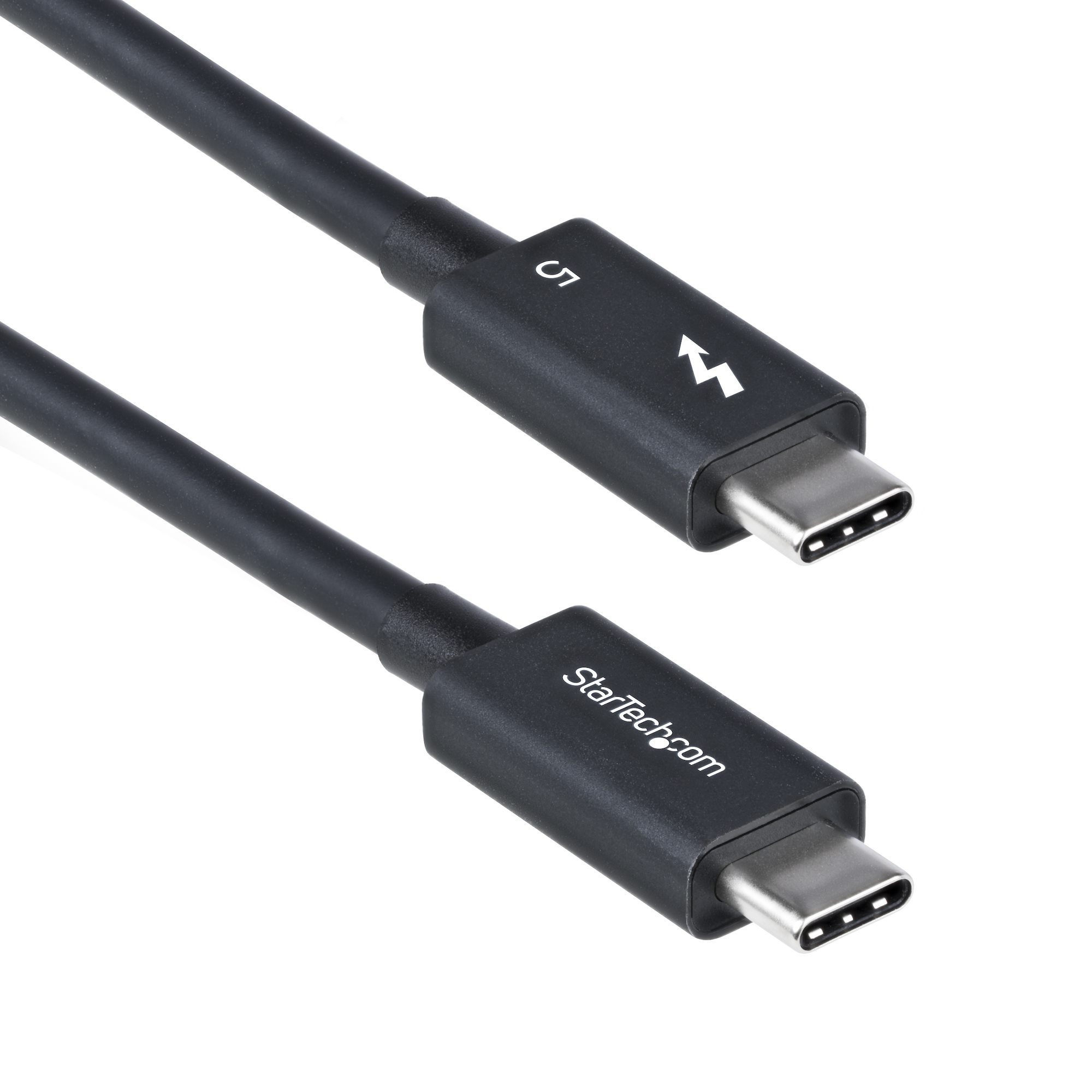 StarTech - Thunderbolt cable - Thunderbolt 5 (M) to Thunderbolt 5 (M) - USB4 / Thunderbolt 3 / Thunderbolt 4 / Thunderbolt 5 / DisplayPort 2.1 - 50 cm - 4K support, 8K support, passive, USB Power Delivery (240W) - white